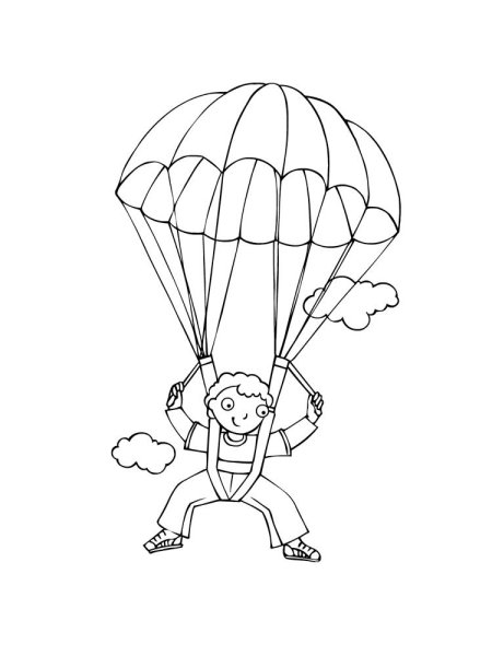 Смешной парашютист