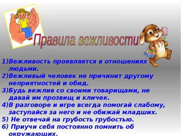 Как быть вежливым презентация