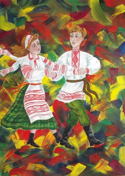 Белорусский народный танец Лявониха