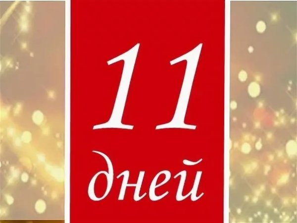 До нового года 11 дней