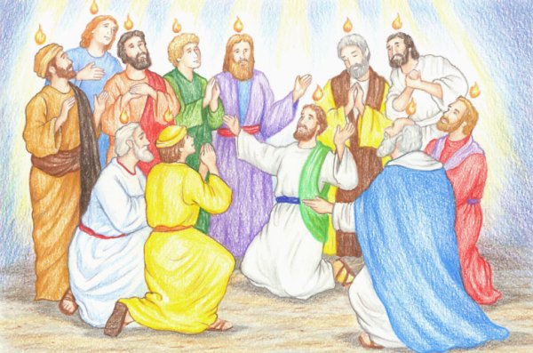 Сошествие Святого духа на апостолов Библия