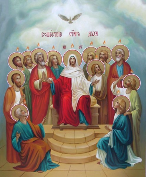 Пятидесятница икона Сошествие Святого духа
