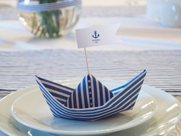 Свадьба в морском стиле в тельняшках