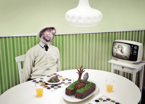 Креативная картина с юмором офис