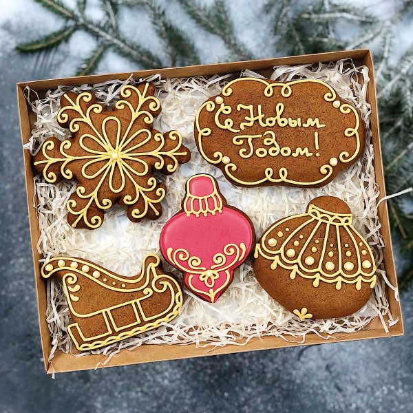 Имбирное печенье на 14 февраля