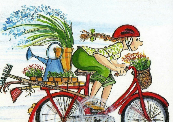 Веселые рисунки на даче