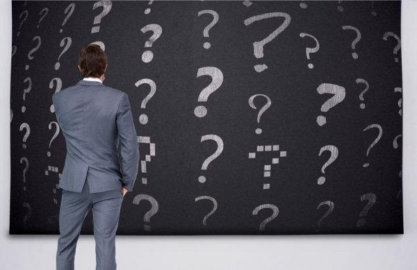 Знаки вопроса Flat Design