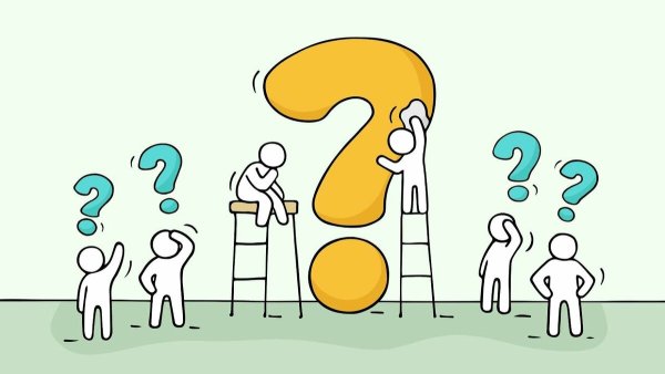Много человечков с вопросами