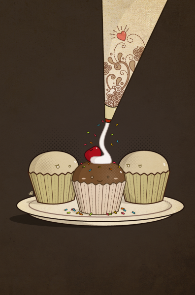 Торт в иллюстраторе