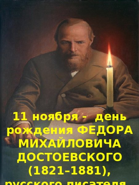 Федор Михайлович Достоевский юбилей