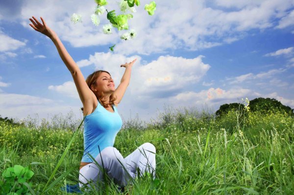 Здоровый счастливый человек