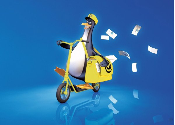 Открытка почтальон