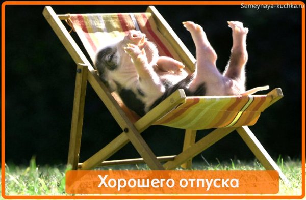 С первым днем отпуска