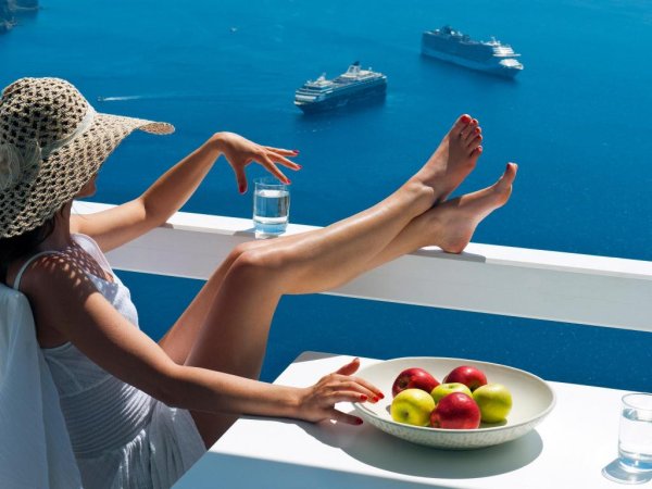 Женщина отдыхает