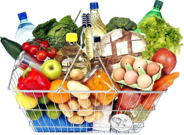 Корзинка с продуктами