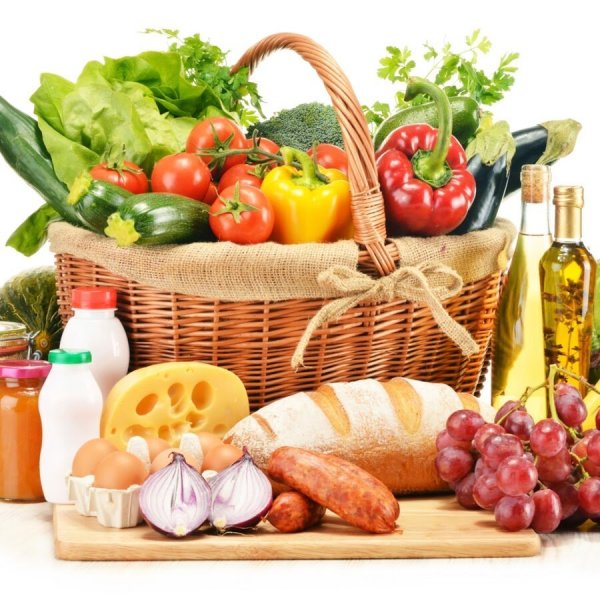 Корзинка с продуктами