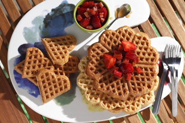 Венские вафли сердечки