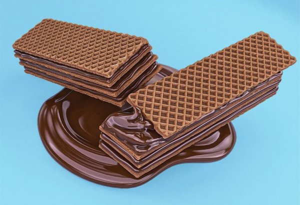 Вафли в шоколаде