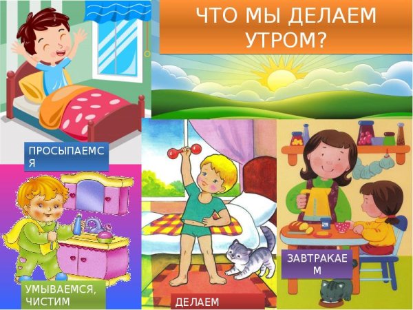 Части суток для детей