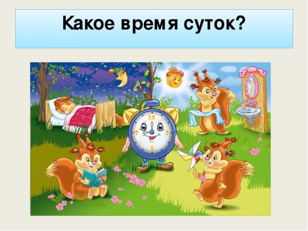 Время суток для детей