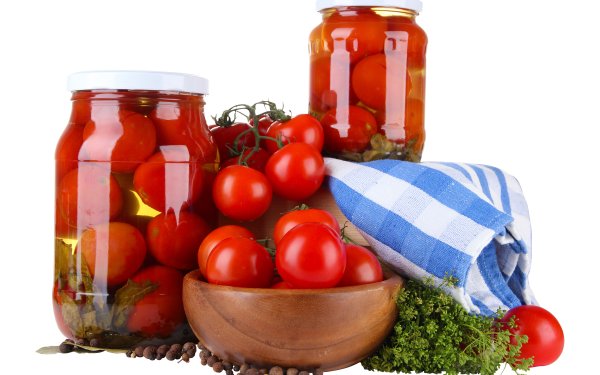 Консервирование на белом фоне