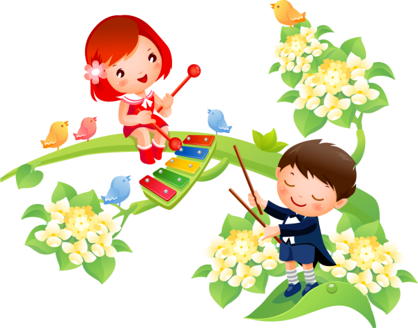 Дети на прозрачном фоне