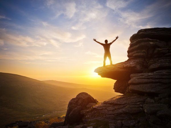 Человек на горе