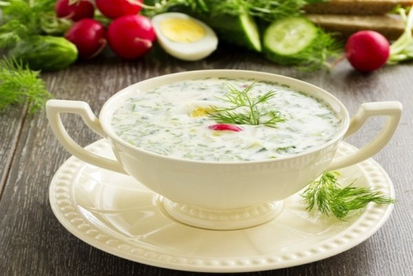 Кефирная окрошка