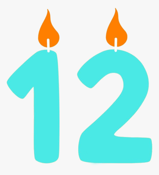 Цифра 12 красивая