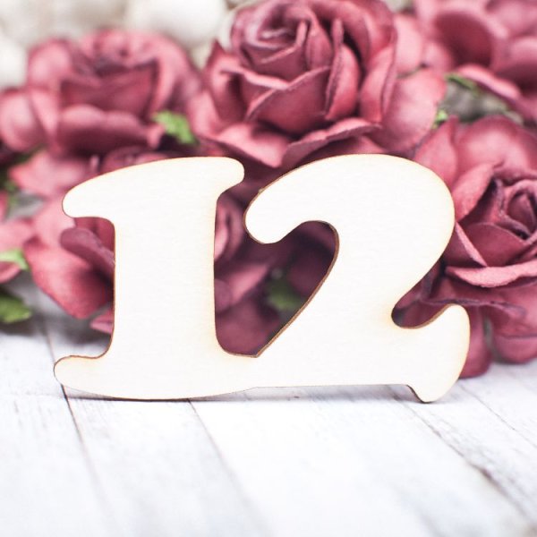 Цифра 12 для девочки
