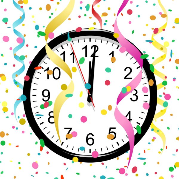 Новогодние часы картинки