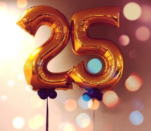 С днём рождения 25 лет девушке