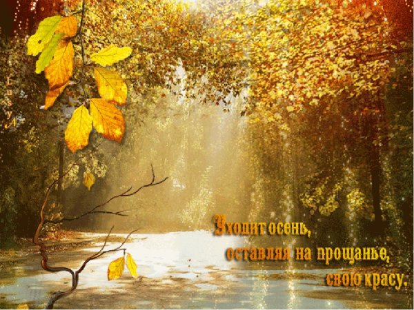 Прощай осень