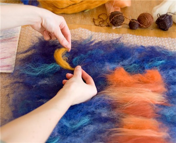 Фелтинг мокрое валяние