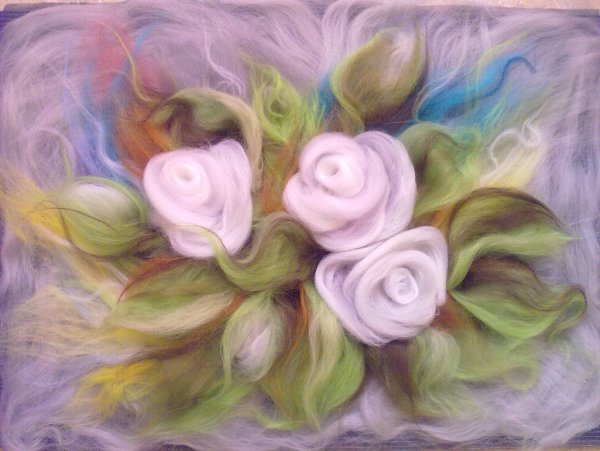 Картины из шерсти для валяния