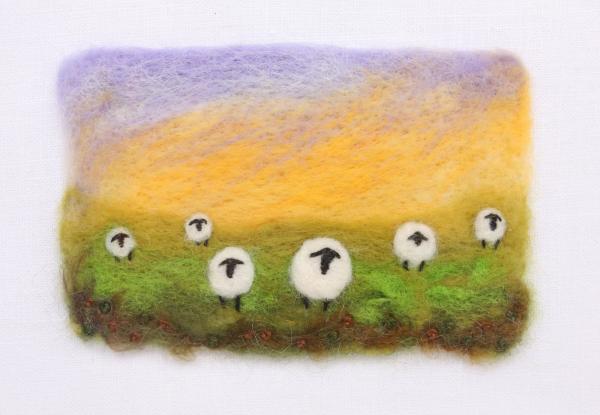 Рисование шерстью