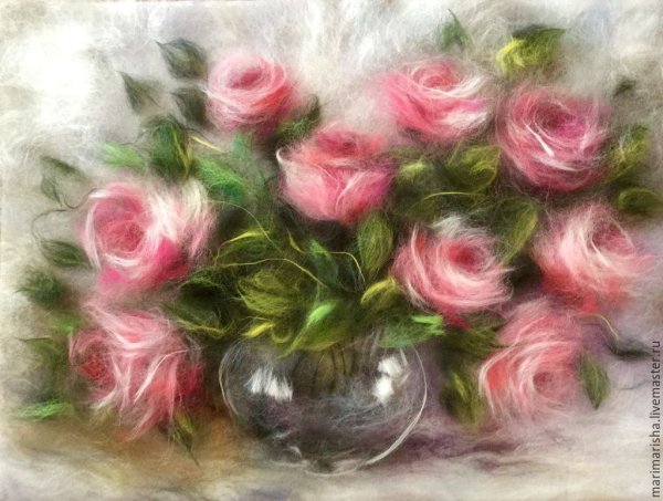 Валяние анютиных глазок