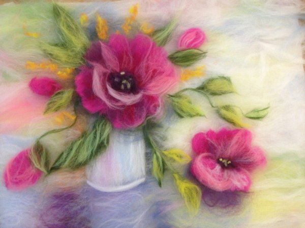 Изделия из шерсти валяние