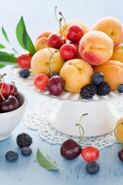 Красивая корзина с фруктами