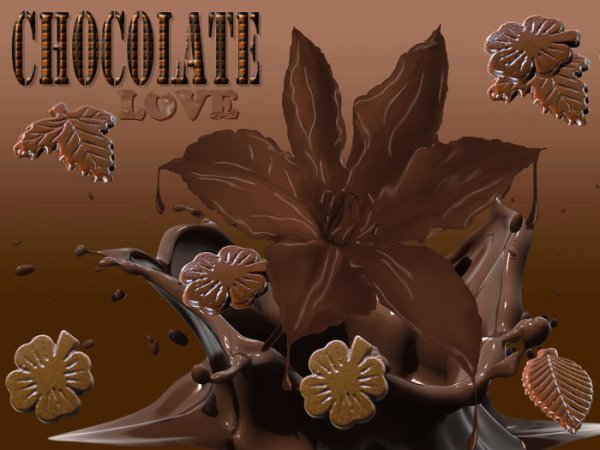 Фигурка корзина из шоколада