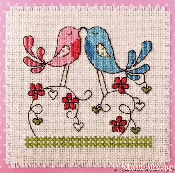 Вышивка на день влюбленных