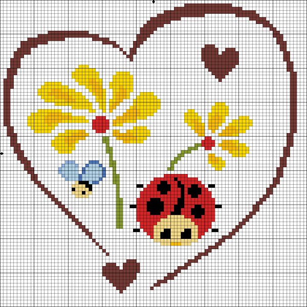 Простые схемы вышивки
