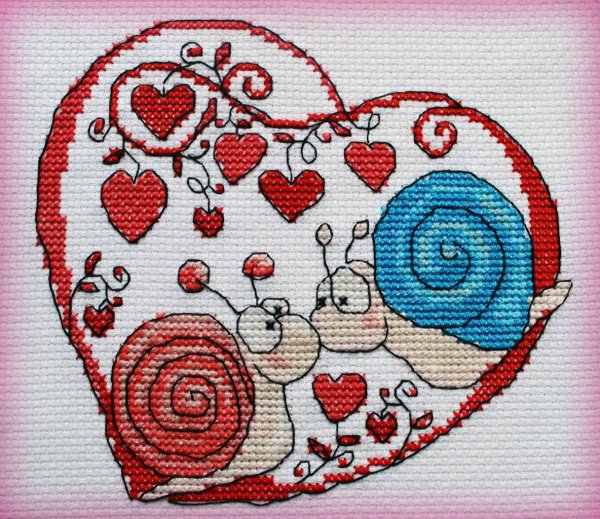 Вышивка на день Святого Валентина