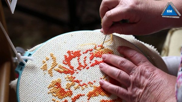 Вышивание крестиком процесс