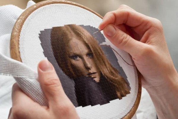 Вышивка крестом процесс