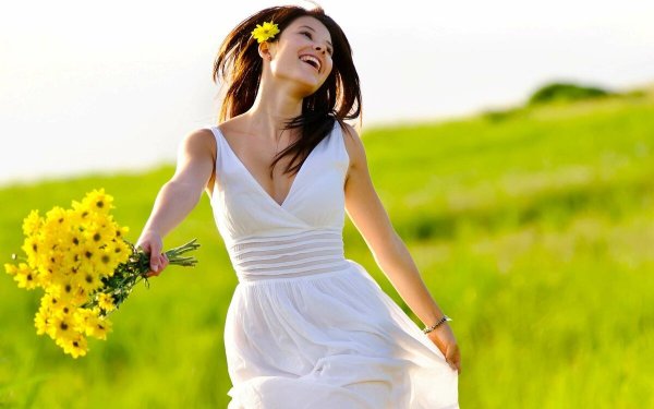 Счастливая девушка