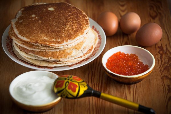 Блины с маслом