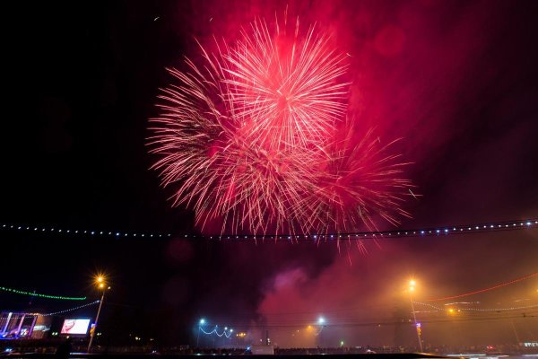 Салют в Уфе на день города