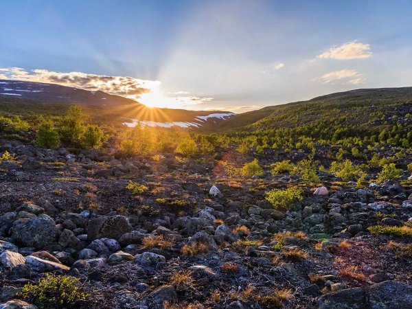 Полярный круг Кольский полуостров