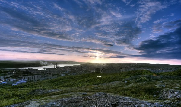 Полярный день в Мурманске